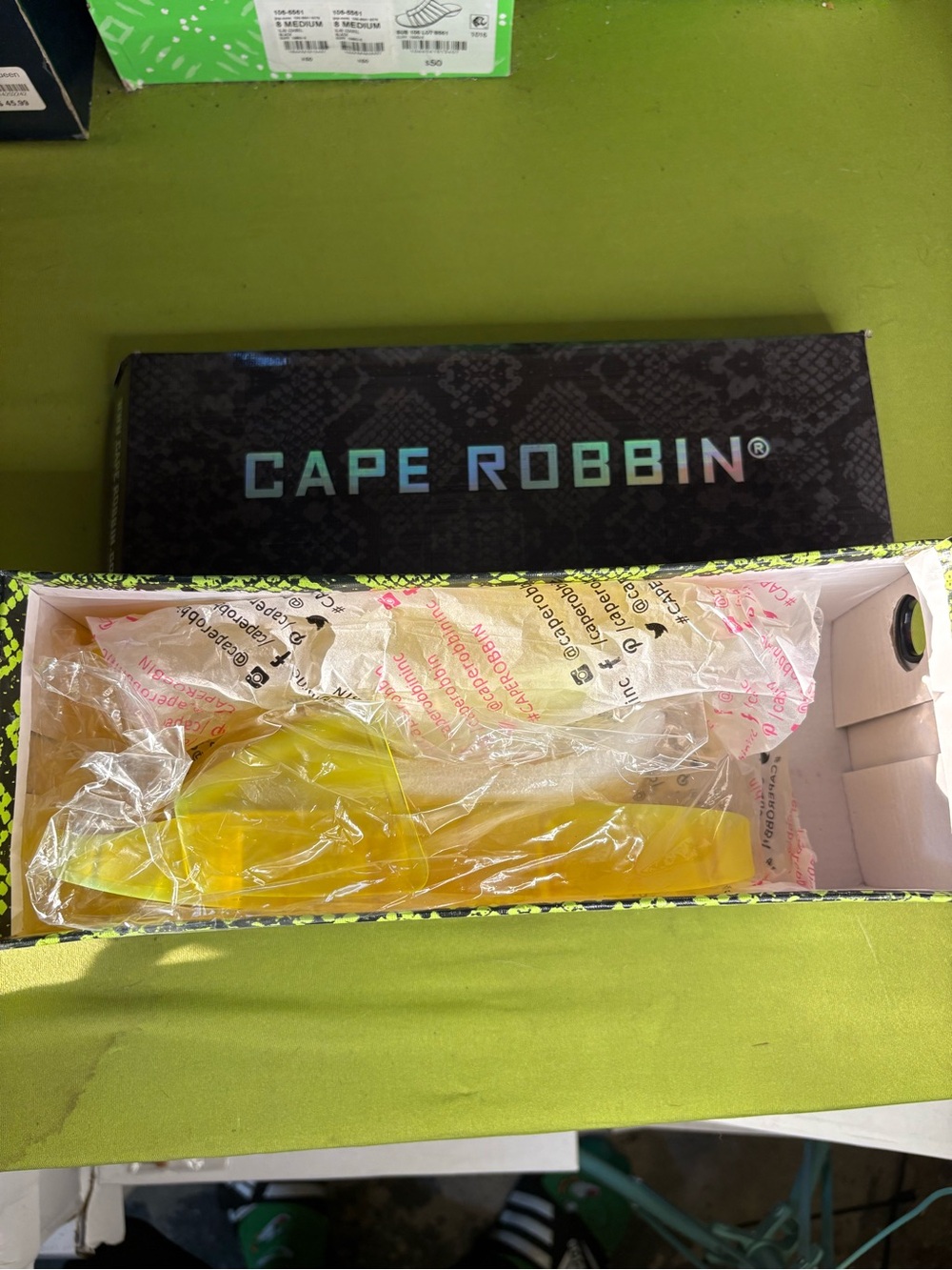 Cape Robbin Yellow Translucent Slide Sandals
